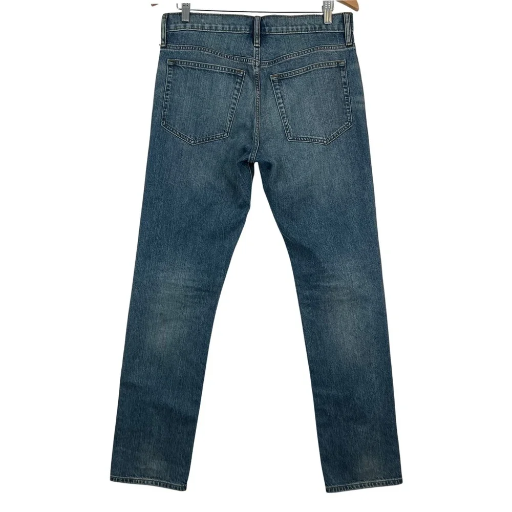J.Crew Straight Flex‎ Jeans Distressed Denim Blue Mens Size 31x32
